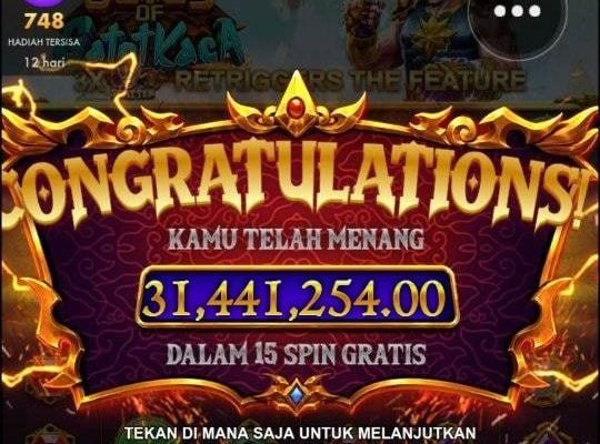 Menang Gatotkaca Puluhan Juta